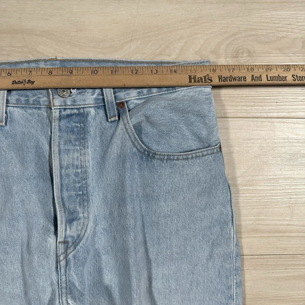 Levi's 501 Denim Jeans 32 x 29 Blue 90's Premium Big E 100% Cotton Straight Leg